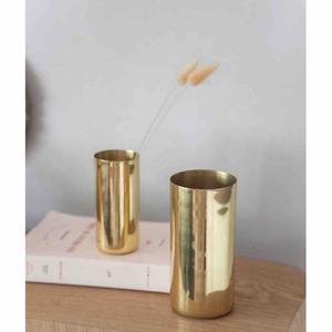 Classical Design Brass Flower Pot and Home Decorative Brass <b>Tube</b> Different Size and Hot Sale Product - Product Image 2