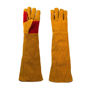 Long Sleeves Cuff Welding Gloves Professional <b>Split</b> Leather Welding Gloves for Heavy Duty Welding and Heat protection - Product Image 1