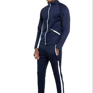 Conjunto de ropa deportiva de marca Otoño Invierno para hombre, 2 uds., cuello levantado, Sudadera con capucha, Jacketmi, sudadera transpirable, pantalones de chándal para primavera - Product Image 2