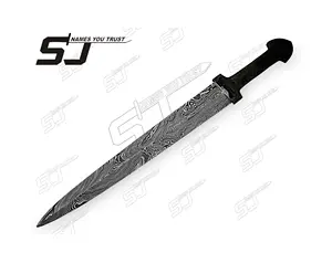 Hot Selling Handmade Damascus Steel Handle Blank Blades For Sale / Latest Design Forge Damascus Steel Blank Blade For Knives