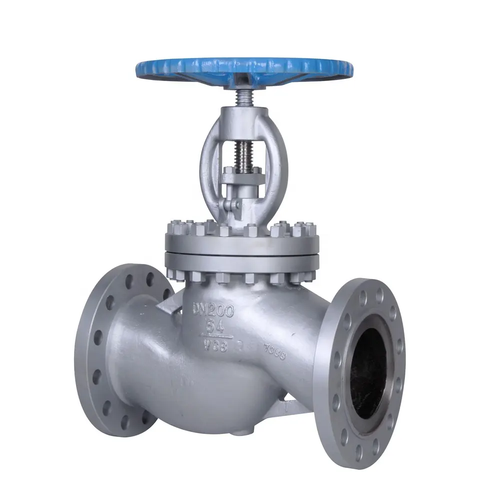 COVNA PN16 1/4 1 4 Inch 6 Inch DN65 DN25 Xoay Loại Cắm Đĩa Thép Không Gỉ Mặt Bích Globe Valve