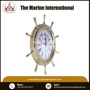 Reloj de mesa de latón con cristal para oficina, novedad - Product Image 3