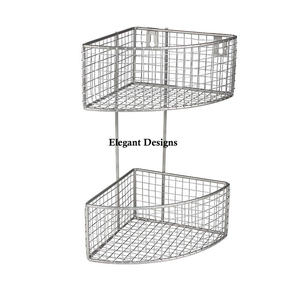 Paniers de rangement pour articles d'hôtel Panier métallique mural élégant et classique indien Design fantaisie pour la vente en gros - Product Image 4