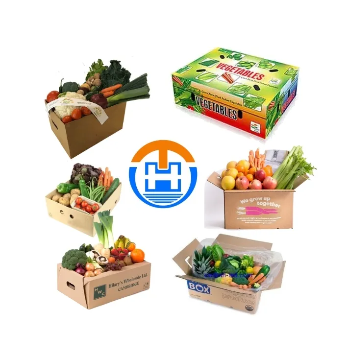6303 TriHo Custom Fresh Fruit and Vegetable Corrugated Carton Box