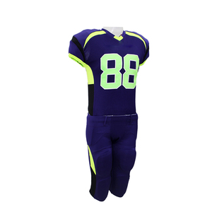 Uniforme de Football américain du pakistan, matériel de Sublimation, en sergé uni noir, personnalisé avec nom de l'équipe, vêtements de sport américains, nouvelle collection - Product Image 5