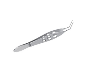 Instrumentos quirúrgicos Faulkner Pinzas de sujeción para lentes Mordazas lisas redondas Acero inoxidable 10 cm - Product Image 6