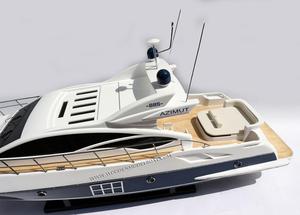 Juya AZIMUT 68S — YACHT moderne, artisanat du VIETNAM, modèle en bois, livraison gratuite - Product Image 3
