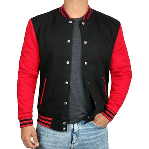 Chaqueta universitaria de invierno con cuello levantado para hombre de alta calidad, chaquetas de béisbol bordadas, patrón de retazos de estilo callejero - Product Image 1