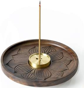 Wholesale Round Shape Wooden <b>Incense</b> <b>Stick</b> <b>Holder</b> for Bough Shape for Home Decor and Tableware Use Top Selling - Product Image 2