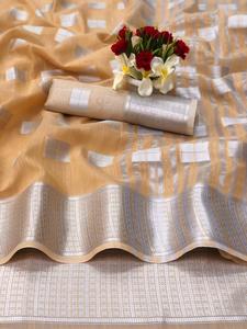 Banaree-ropa de fiesta de seda para mujer, saree con blusa de seda, ropa india, saree, barata, venta al por mayor, surat, nueva moda - Product Image 5