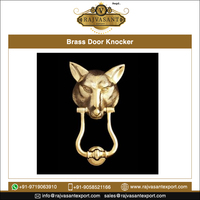 Battant de porte en laiton antique |   Battant de porte décoratif tête de renard pour entrée de maison, villa, hôtel, quincaillerie de porte extérieure