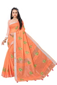 Look le plus fabuleux Lichi soie tenue décontracté Saree avec chemisier pièce indien dames femmes portent Sari pas cher bas prix en gros Surat ethnique - Product Image 6