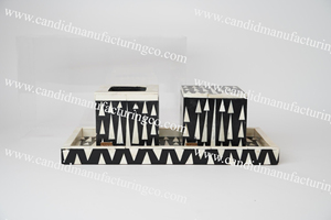 Ensemble de brûleurs d'encens arabe de luxe Mubkhar petit brûleur d'encens de luxe avec incrustation de nacre et d'os porte-encens à bas prix - Product Image 3