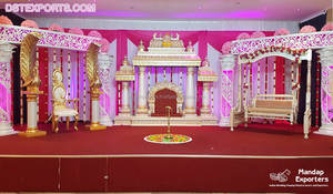 Golden Palace de ceremonia de boda de Bollywood "Mandap" Mega Bollywood boda Maharani "Mandap" Super Raj Mahal boda organizacion - Product Image 2