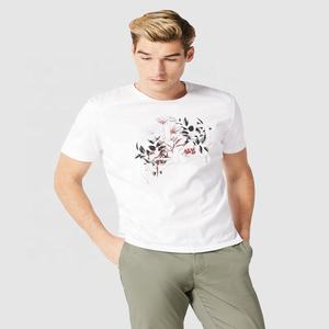 CAMISETA DE ALGODÓN 100% TRANSPIRABLE DE ALTA CALIDAD Y CAJA REGULAR PARA HOMBRE, CON ESTAMPADO PERSONALIZADO, BORDADO, JERSEY, TEJIDO CASUAL, OEM, TALLA GRANDE - Product Image 1