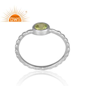 Anillo de plata de primera ley con gema de peridoto para mujer, sortija, plata esterlina, piedra Natural, hecho a mano - Product Image 2