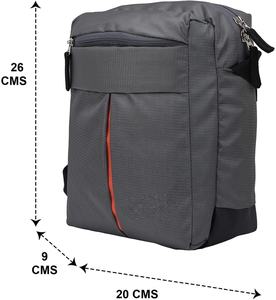 Sac messager unisexe léger et imperméable en polyester Logo personnalisable Sac à dos simple fermeture à glissière en lin antivol - Product Image 3