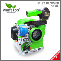 Máquina de soplado de niebla, rociador de cañón de 400 lt, boquilla giratoria citizen, 35 Hp, fabricante de Turquía