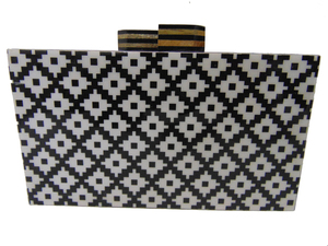Bolso de mano de acrílico o resina para mujer, Cartera de noche, a la moda - Product Image 2