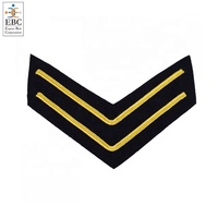Matériel textile OEM écologique, couleurs personnalisables, pour écussons de grade Lance-Corps en laine, uniformes et équipement de défense individuelle
