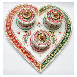 Precioso mármol artesanía oro pintado decoración del hogar regalos - Product Image 1