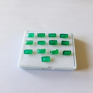 Gema Verde Natural de Corte Esmeralda de Grado AAA, Certificada por IGI, Accesorios de Joyería Sueltos, 14.50 CTS, 7.0X5.0 MM - Product Image 4