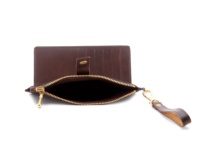 Mini sac à main en cuir véritable fait à la main, portefeuille, pour femmes