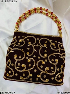 Sac à main ethnique de créateur exclusif Craftstages International 28*7.5*21 CM Fabriqué en Inde - Product Image 3