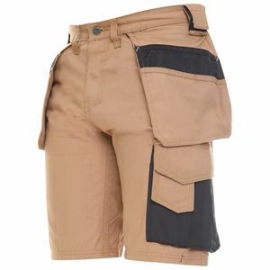 Short décontracté en coton sergé avec poches multiples, sans marque, été - Product Image 1