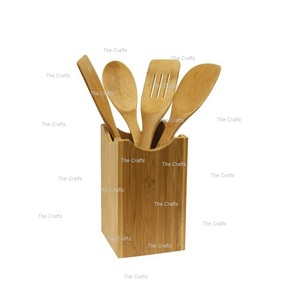 Porte-couverts en bois avec poignée en métal doré pour la cuisine et la table, à prix abordables - Product Image 4