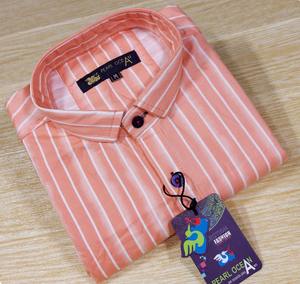 Chemise en coton pour homme Vêtements de cérémonie pour hommes indiens Pas cher Prix bas Fabrication prêt à porter Vente en gros Surat Ethnique - Product Image 1