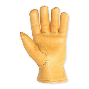 Cheap Waterproof Safety <b>Driver</b> Cow Grain Leather Working <b>Gloves</b> Yellow . - Product Image 3