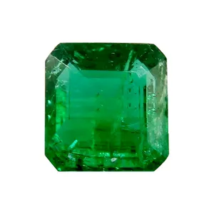 2.47 carati fornitore di pietre preziose smeraldo sfaccettate ottagonali dello zambia lucidate a mano di qualità rara dall'india