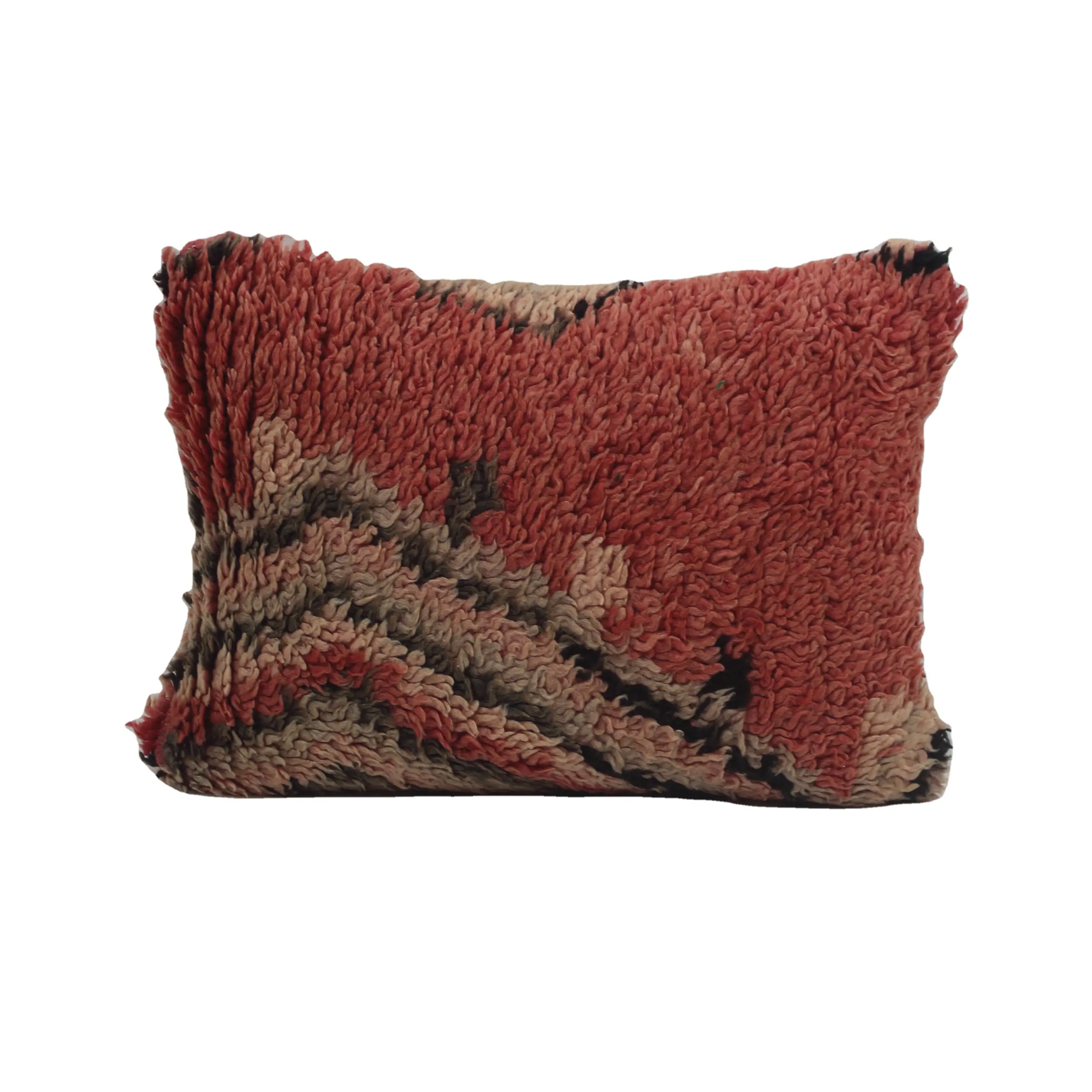 Moroccan pillow cover wholesale wool rug cushions lumbar throw pillows