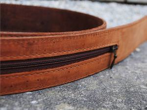 Grain Leather <b>Belt</b>, <b>Brown</b> <b>Men</b>, Distressed Gift, Personalized HHD-0168 - Product Image 3