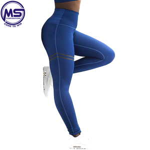 Leggings noirs OEM vente en gros pantalons de yoga sans couture à séchage rapide avec poche leggings de yoga taille haute pour femmes - Product Image 2