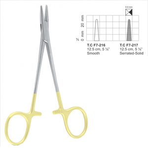 Pince porte-aiguille intracrânienne Cooley demi-plaqué or professionnel 7 "Instruments chirurgicaux pour une utilisation en hôpital - Product Image 3