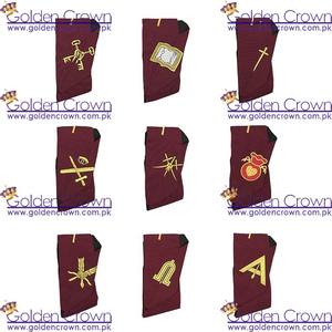 High QualitynMasonic Regalia 14th Degree Apron <b>and</b> Collar <b>Set</b> - Product Image 3