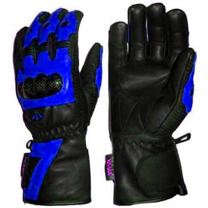 Racing Gloves Full Finger Leather Black Red Panelled Adjustable <b>Wrist</b> <b>Strap</b> Non Slip Waterproof Breathable Motocross Outdoor - Product Image 3