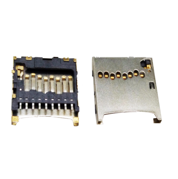 Micro SD Card Connector Push Pull Type