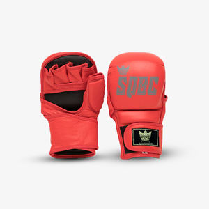 4oz 7oz gants mma personnalisés en cuir pu noir mma sparring grapping shooter muay thai mitaines formation gants de boxe - Product Image 3