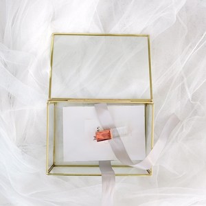 Gold <b>Glass</b> Photo <b>Box</b> - Gold <b>Glass</b> <b>Box</b> - Geometric <b>Glass</b> <b>Box</b> - Bridesmaid Gift - Jewelry <b>Box</b> - Rectangle Jewelry <b>Box</b> - Photo <b>Box</b> - Product Image 1