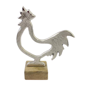 Escultura de aluminio de la mejor calidad con base de madera de mango, estampado de logotipo personalizado elegante vintage moderno decorativo - Product Image 1