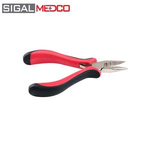SIGAL MEDCO High Quality Stainless Steel Long Curved Nose Keratin <b>Pliers</b> Free Sample Hair Extension <b>Tool</b> - Product Image 2
