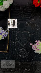 Ensemble de robes indiennes composé de 2 pièces, veste imprimée en cristal georgette kurta avec Dupatta pour toutes les Occasions de mariage, nouvelle collection - Product Image 3