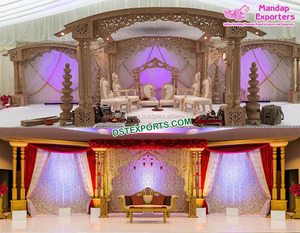 Glorioso Mandap para Bodas Hindúes, Gran Mandap para Bodas Indias, Decoración y Organización de Bodas Indias en Australia - Product Image 6
