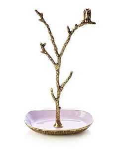 Expositor de Joyería de Metal con Forma de Árbol en Latón Antiguo - Product Image 3