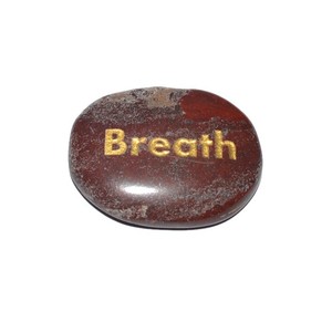 Piedras grabadas con respiración de jaspe rojo - Product Image 1