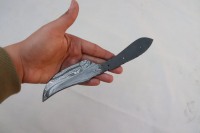 Hechos a mano de Damasco en blanco cuchillas para los minoristas