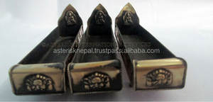 Asterisk Himalayan Agarwood <b>Incense</b> <b>Burner</b> Durable Metal Easy-to-Use Bedshape Spacious <b>Incense</b> <b>Holder</b> for Religious Use Diffuser - Product Image 3
